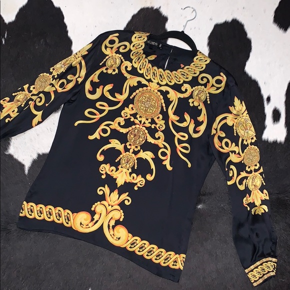 Escada x Margaretha Ley baroque silk blouse - Picture 2 of 16